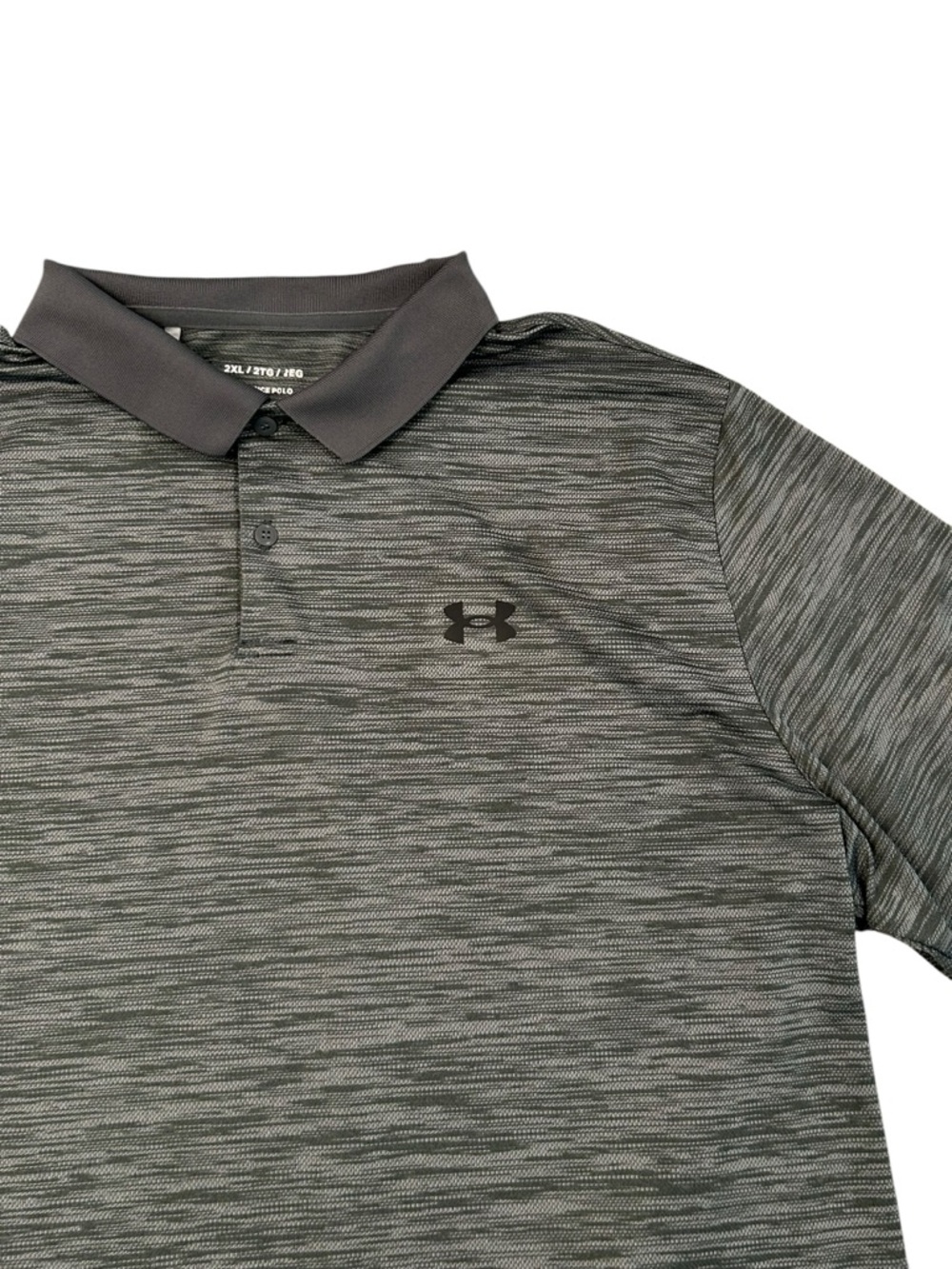 Under Armour The Performance Polo Men's Gray‎ Heather Golf Shirt Loose Fit 2XL